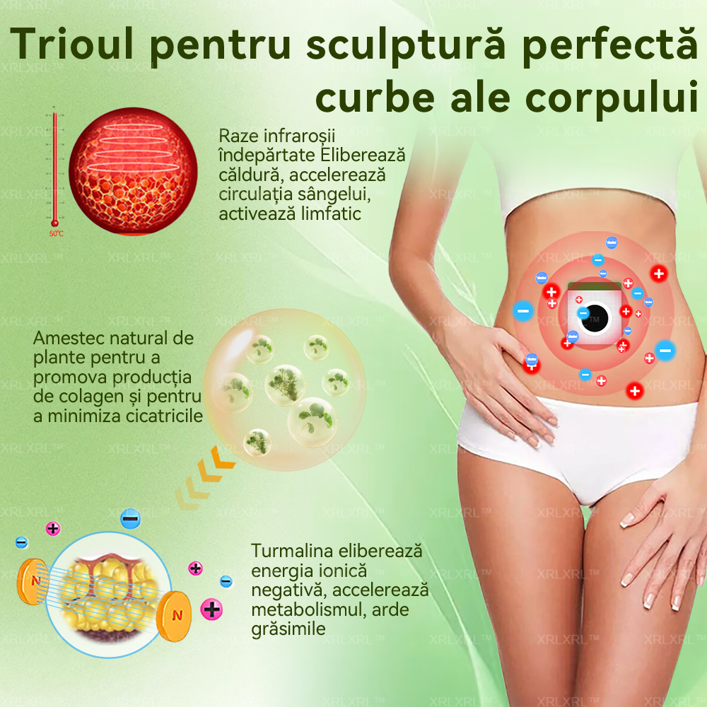 XRLXRL™ Plasă de Slăbire Detox cu Ion Negativ HerbIon - Recomandată de ASMBS