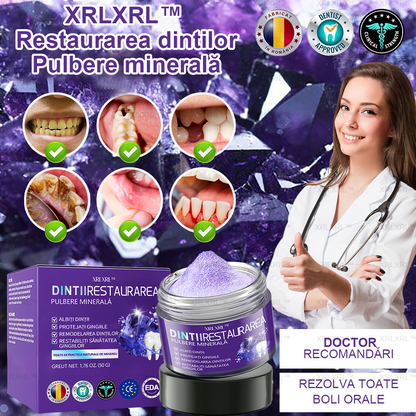 XRLXRL™ Praf Mineral pentru Restaurarea Dentară - Recomandat de ADA (🦷Reducere limitată, mai rămân 30 de minute🦷)