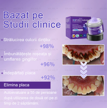 XRLXRL™ Praf Mineral pentru Restaurarea Dentară - Recomandat de ADA (🦷Reducere limitată, mai rămân 30 de minute🦷)